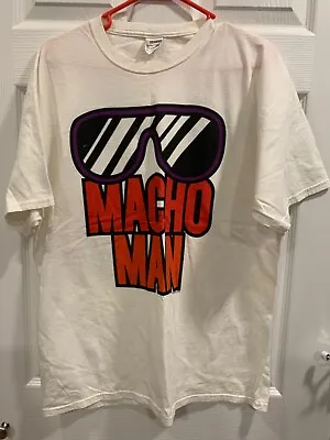 Macho Man Randy Savage Sunglasses Men's Shirt Wrestler Fighter Legend XL • $29.99