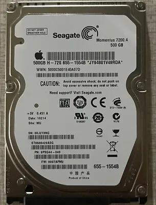 500GB Hard Drive High Sierra 2.5  MacBook Pro 2010 2011 2012 A1278 A1286 A1297 • $22.99