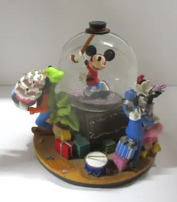 Walt Disney Mickey Mouse March Snowglobe Minnie Goofy Donald Etc • $39.99