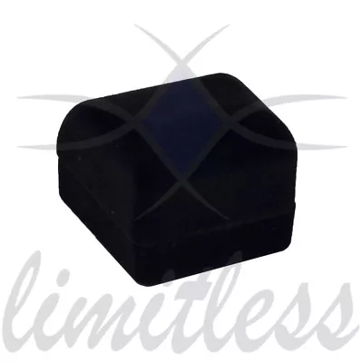 Black Velvet Ring Box Fancy Ring Box Elegant Ring Box Simple Ring Box • $5.95