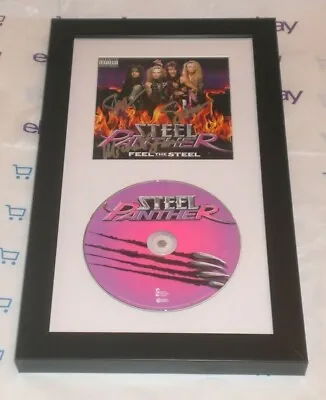 Steel Panther Band Signed & Framed Feel The Steel Cool Cd Display Autograph Coa • $149.99