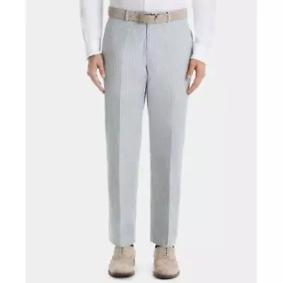 Lauren Ralph Lauren Men's UltraFlex Classic-Fit Seersucker Cotton Pants Blue 34 • $48.72