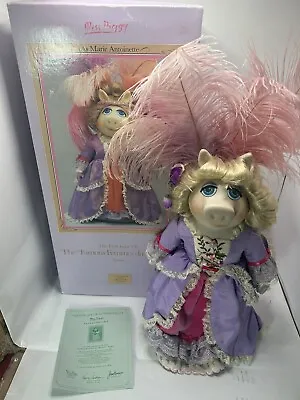 Muppets Miss Piggy As Marie Antoinette 13  Porcelain Doll By Enesco Limited Edt • $199.99