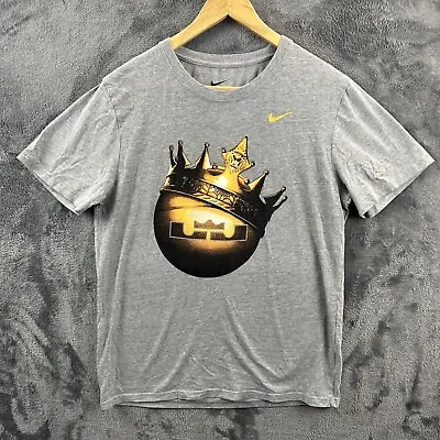 £11.99 • Buy Nike T Shirt Mens 40” XL Lebron James Basketball NBA Tee Short Sleeve Grey