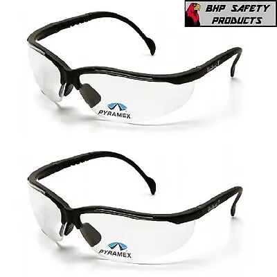 2 PAIR LOT Bifocal Safety Reading Glasses Clear Lens Reader ANSI Z87.1 Men Women • $15.95
