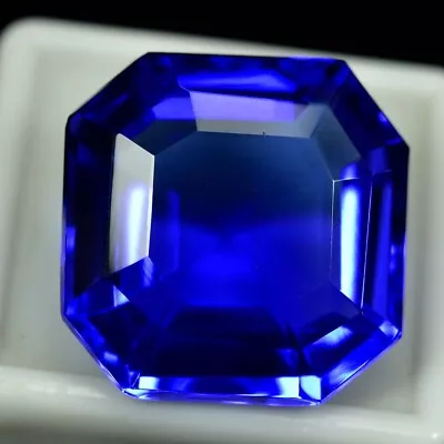 29.45 CT AAA Natural Rare Transparent Blue Tanzanite Cut Gemstone GIE Certified • $0.99