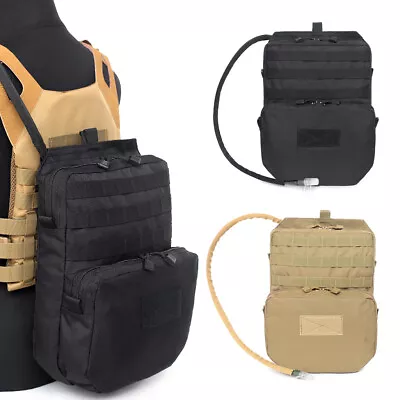 Tactical Molle Vest Hydration Backpack Pouch Outdoor Sports Hiking Water Bag 3L • $24.93