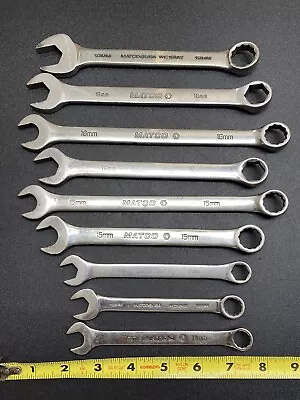 Matco Tools Metric Wrench Set Of 9 USA 11mm 12mm 15mm 16mm 18mm 19mm • $75