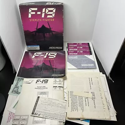 1988 IBM Computer F-19 STEALTH FIGHTER MicroProse (PC) Flight Simulator • $12.99