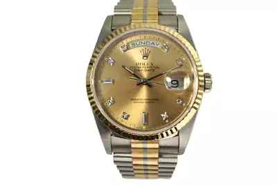 Rolex 18239 Day Date 18k Tridor Men's Presidential With Books C. 1990 • $18790