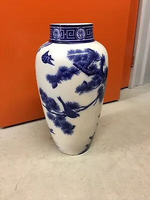 Giant Floor Vase 1870-1901 Very Rare Blue Willow Style • $500