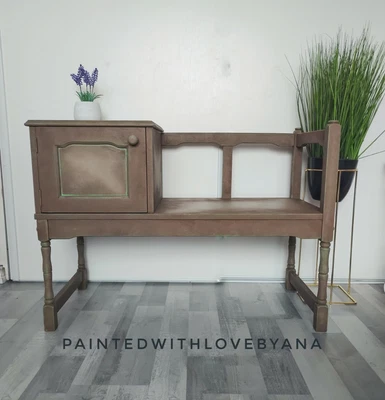 £325 • Buy Telephone Seat Table Bench Hall Bench 