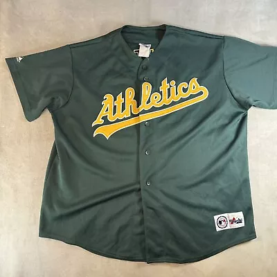 Majestic Oakland A’s Athletics #75 Barry Zito Green Jersey Size XXL Mint • $170