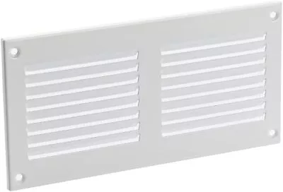 Vent Grille Metal Cover Anti-Insect Mesh Duct Cover Metal Wall Ceiling White • £8.34