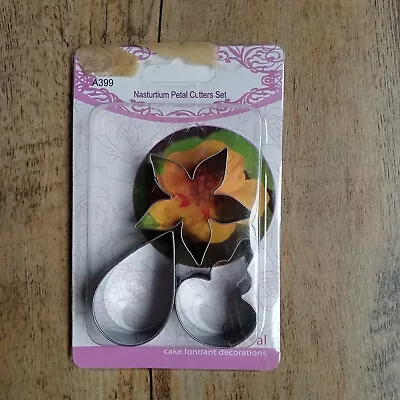 Nasturtium Petal Cutters For Fondant Icing Sugar Paste Polymer Clay BNIP • £4