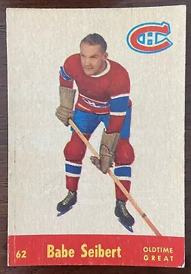 1955-56 Parkhurst #62 Babe Siebert Uer Ex+ Old Time Greats Montreal Canadiens!! • $36.41