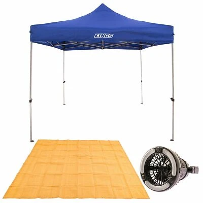 $188.90 • Buy Adventure Kings 3x3m Portable Camping Gazebo + Mesh Flooring + LED Light & Fan