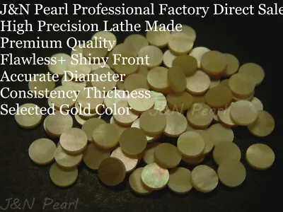 50+3pcs Free 6.35mm/1/4  Gold Mother Of Pearl Guitar Fingerboard Position Dots • $12.09