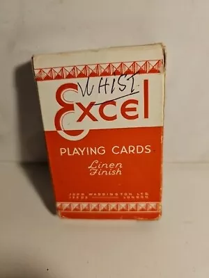 TAX WRAPPED Old Vintage Waddington * EXCEL * Red Pack Playing Cards  • £5.95