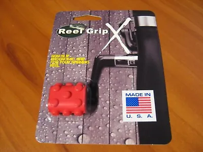 Raydar Grip X Ergonomic Non-Slip Spinning Fishing Reel Grip Sleeve / Red • $5.96