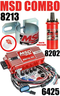 MSD 6AL Ignition Kit Digital Box 6425 Blaster 2 Coil 8202 Bracket 8213 ALL NEW • $419.20
