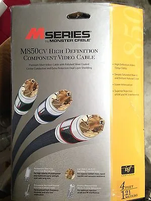 Monster Cable M850CV High Definition Component Video Cable (4ft) • $78.88