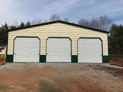 40x30x12 Metal Garage Carport With Roll Up Doors • $15860