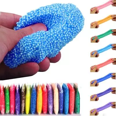 Colorful Fluffy Foam Snow Mud DIY Slime Accessory Scented Stress Relief • $8.25