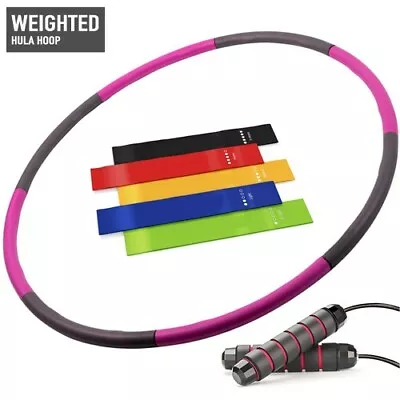 Weighted Hula Hoop | Weight Loss | Fitness | Balance | Hoola Hoop | Workout Hula • $13.99