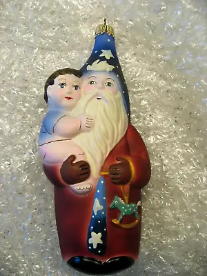 Vintage Vaillancourt Folk Art Starlight Santa Christmas Ornament Limited Edition • $50