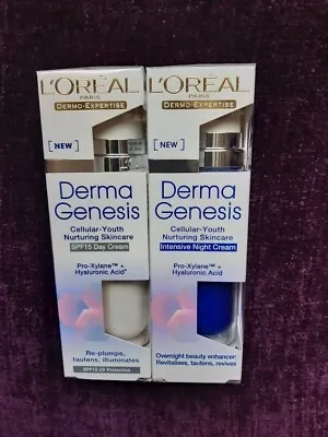 Loreal Derma Genesis Intensive Cellula Youth Skincare Duo Night/spf15 Day Creams • £55.99