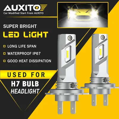 H7 LED Headlight Bulb Kit High Or Low Beam 6500K Super White 40000LM Lights E4EA • $23.74