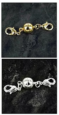 £7.95 • Buy Strong Magnetic Clasp Converter Necklace Or Bracelet - Easy Clasp Connector K6