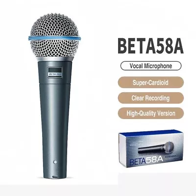 Beta 58A Supercardioid Dynamic Vocal Microphone Free Shipping US • $38.73