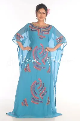 Dubai Moroccan Kaftan Abaya Maxi Very Fancy Long Wedding Gown Takshita Dresses • $69