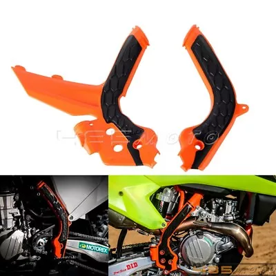 Motorcycle Frame Guards Orange For EXC EXC-F XC-W XCF-W 150 250 300 350 450 500  • $60.68
