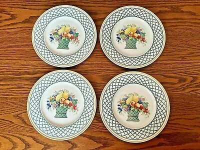 Set(s) Of 4 Villeroy & Boch Germany Basket Salad Plates 8.5  Fruit Lattice • $27.99