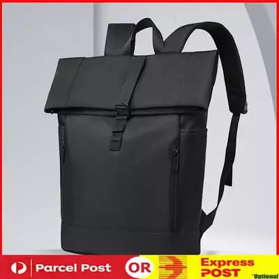 Men Backpack Breathable Waterproof Business Bag For Office Travel (Black) • $25.30