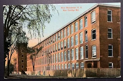 Postcard West Manchester NH - New Coolidge Mill - Textile Industry • $9