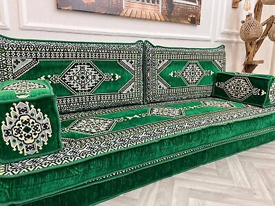 8'' Thickness Arabic Floor Sofa Living Room Floor Cushion Floor Sofa Couch Bed • $550