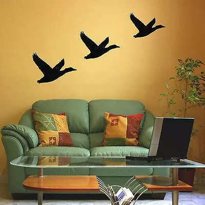 £12.99 • Buy Three Flying Ducks Wall Sticker - Vintage / Retro Design - Wildlife / Birds