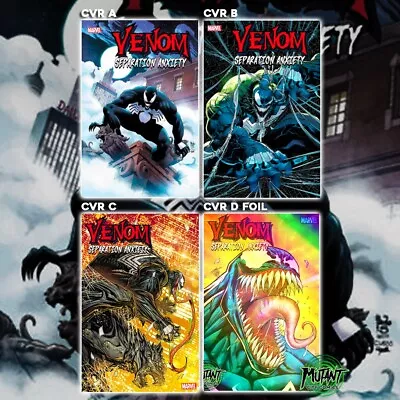 ⬛🟥 Venom: Separation Anxiety #1 - Lot Of 4 Covers *5/15/24 Presale • $20.48