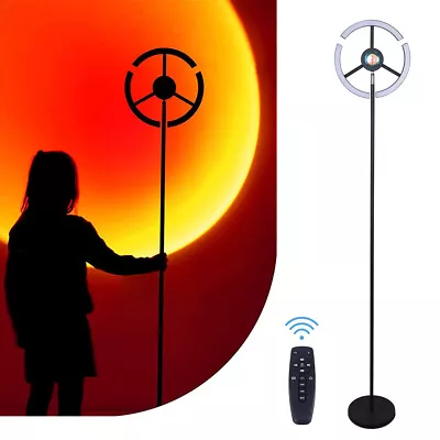 £57 • Buy RGB Corner Floor Lamp Modern Colour Minimalist Standing Light Mood Lighting LED
