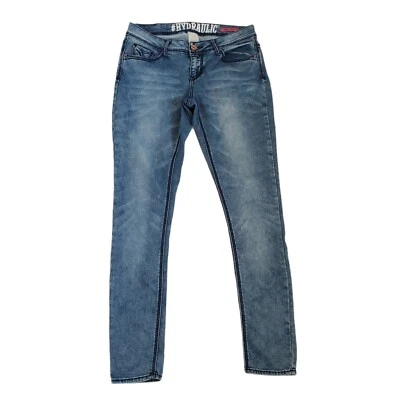 $24.99 • Buy Hydraulic Lola Curvy Skinny Legs Jeans Sz 9/10 Inseam 31 Stone Wash