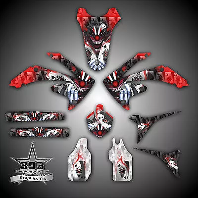 Honda CRF250 CRF450 2009-2013 Evil Monster / Joker Graphics Wrap Decal Sticker • $109.99