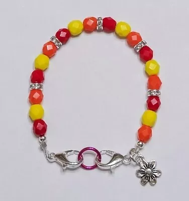 Czech Glass Beads Colors Of Summer Medical Alert ID Replacement Bracelet 6.5  • $8.50