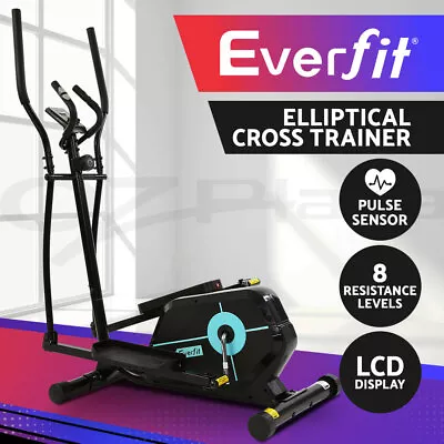 Everfit Exercise Bike Elliptical Cross Trainer Bicycle Gym Home Fitness Machine • $199.95