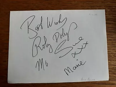 The Roly Polys Mo Sue Marie  Les Dawson Show  Personally Signed Album Page  • $19.42