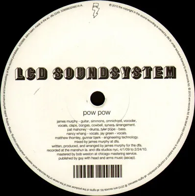 LCD Soundsystem - Pow Pow (12  S/Sided Ltd) • £18.49