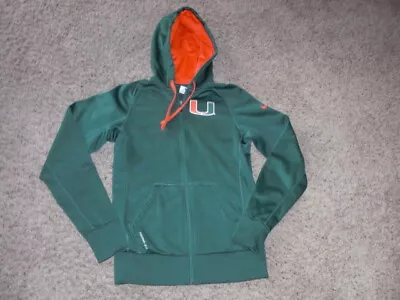 MIAMI HURRICANES Nike Therma Fit Full Zip Hoodie Sweatshirt Women's XS • $12.66